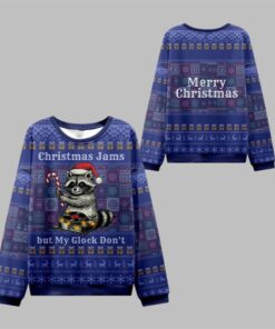 2025 Christmas Jams But Glock Don't Ugly Sweater  