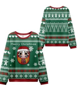 Alternative view of 2025 Christmas Japanese Daruma Ugly Christmas Sweater  