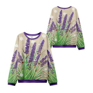 Alternative view of 2025 Christmas Japanese Lavender Ugly Sweater - Grishko.com