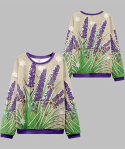 2025 Christmas Japanese Lavender Ugly Sweater  
