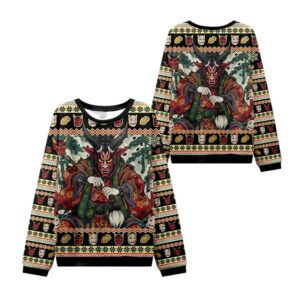 Alternative view of 2025 Christmas Japanese Monster Ugly Sweater - Grishko.com