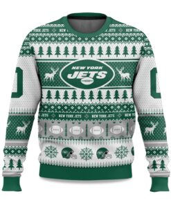 2025 Christmas Jets Personalized Ugly Sweater