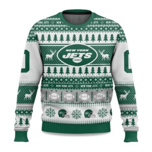 2025 Christmas Jets Personalized Ugly Sweater