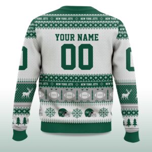 Alternative view of 2025 Christmas Jets Personalized Ugly Sweater