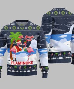 2025 Christmas Jingle And Flamingke Ugly Christmas Sweater  