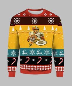 2025 Christmas Jordan Love Packers Ugly Christmas Sweater  