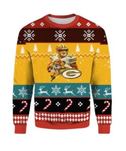 Alternative view of 2025 Christmas Jordan Love Packers Ugly Christmas Sweater  