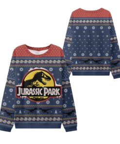 Alternative view of 2025 Christmas Jurassic Park Ugly Sweater  