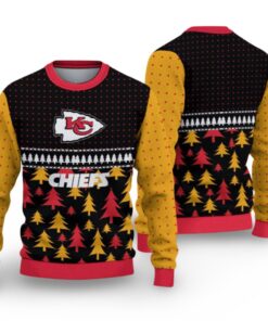 Alternative view of 2025 Christmas KC Chiefs Ugly Sweater  