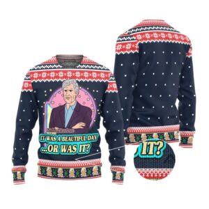 Alternative view of 2025 Christmas Keith Morrison It Was A Beautiful Day Or Was It Ugly Christmas Sweater - Grishko.com
