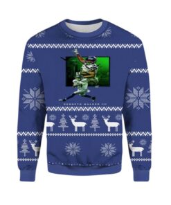 Alternative view of 2025 Christmas Kenneth Walker Seahawks Ugly Christmas Sweater  