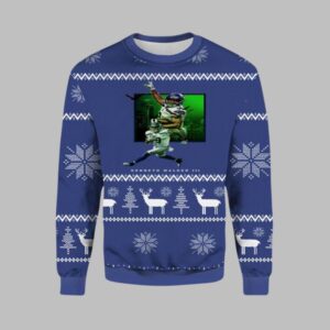 2025 Christmas Kenneth Walker Seahawks Ugly Christmas Sweater - Grishko.com