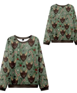 Alternative view of 2025 Christmas Krampus And Candy Cane Ugly Sweater  