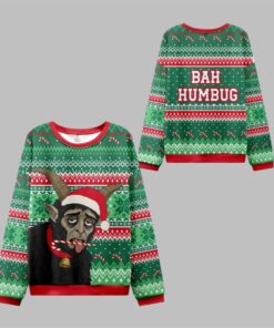 2025 Christmas Krampus Bah Humbug Ugly Sweater  