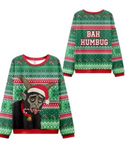 Alternative view of 2025 Christmas Krampus Bah Humbug Ugly Sweater  