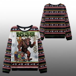 2025 Christmas Krampus Catches Children Ugly Sweater - Grishko.com