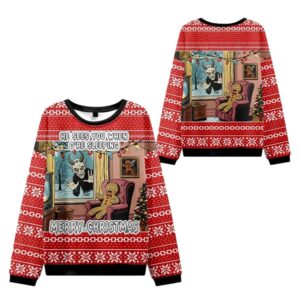 Alternative view of 2025 Christmas Krampus Is Coming Ugly Sweater - Grishko.com