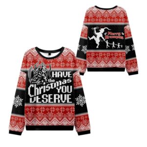 Alternative view of 2025 Christmas Krampus Takes Children Ugly Sweater - Grishko.com
