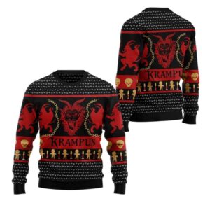 Alternative view of 2025 Christmas Krampus Ugly Christmas Sweater - Grishko.com