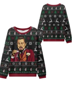Alternative view of 2025 Christmas Laughing Meme Toast Ugly Sweater  