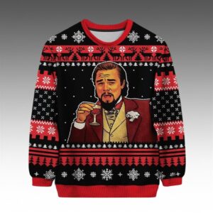 Alternative view of 2025 Christmas Leonardo DiCaprio Meme Ugly Christmas Sweater - Grishko.com