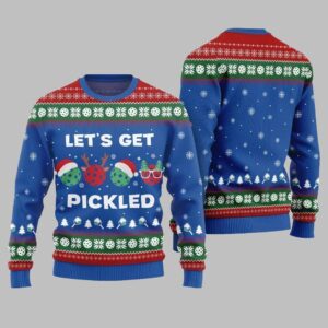 2025 Christmas Lets Get Pickled Ugly Christmas Sweater - Grishko.com