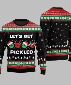 Alternative view of 2025 Christmas Lets Get Pickled Ugly Christmas Sweater  