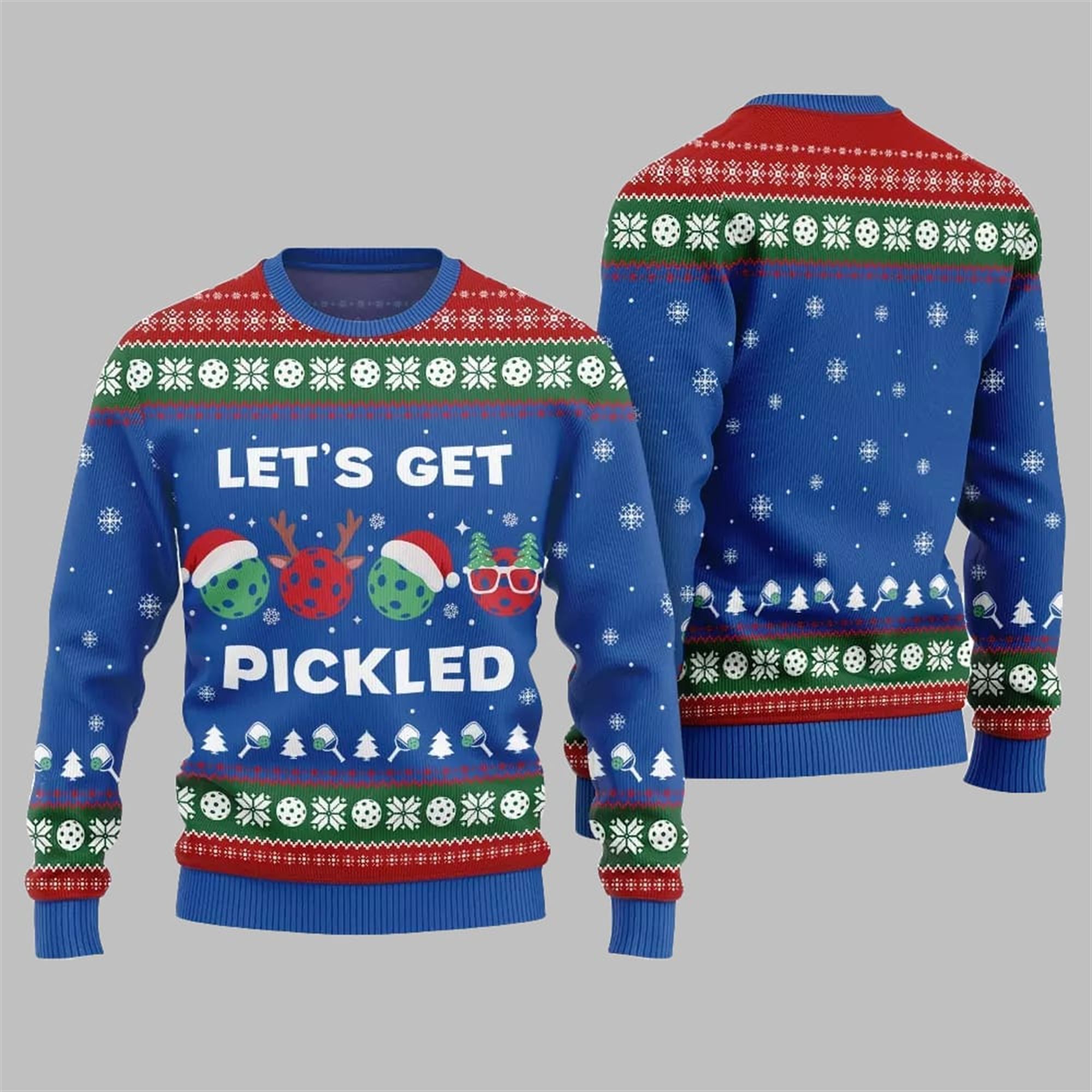 2025 Christmas Let's Get Pickled Ugly Sweater - Grishko.com - Image 5