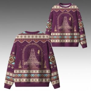 Alternative view of 2025 Christmas Life Before Death Ugly Sweater - Grishko.com