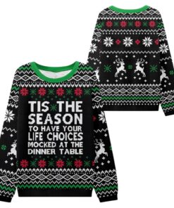 Alternative view of 2025 Christmas Life Choices Mocked Ugly Sweater  