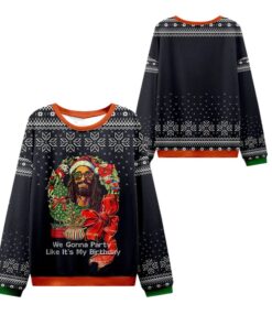 Alternative view of 2025 Christmas Like It's My Birthday Ugly Sweater  