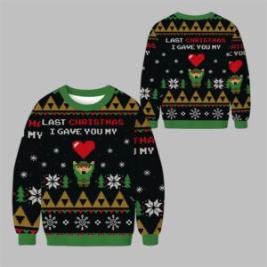 2025 Christmas Link To My Heart Zelda Ugly Sweater - Grishko.com