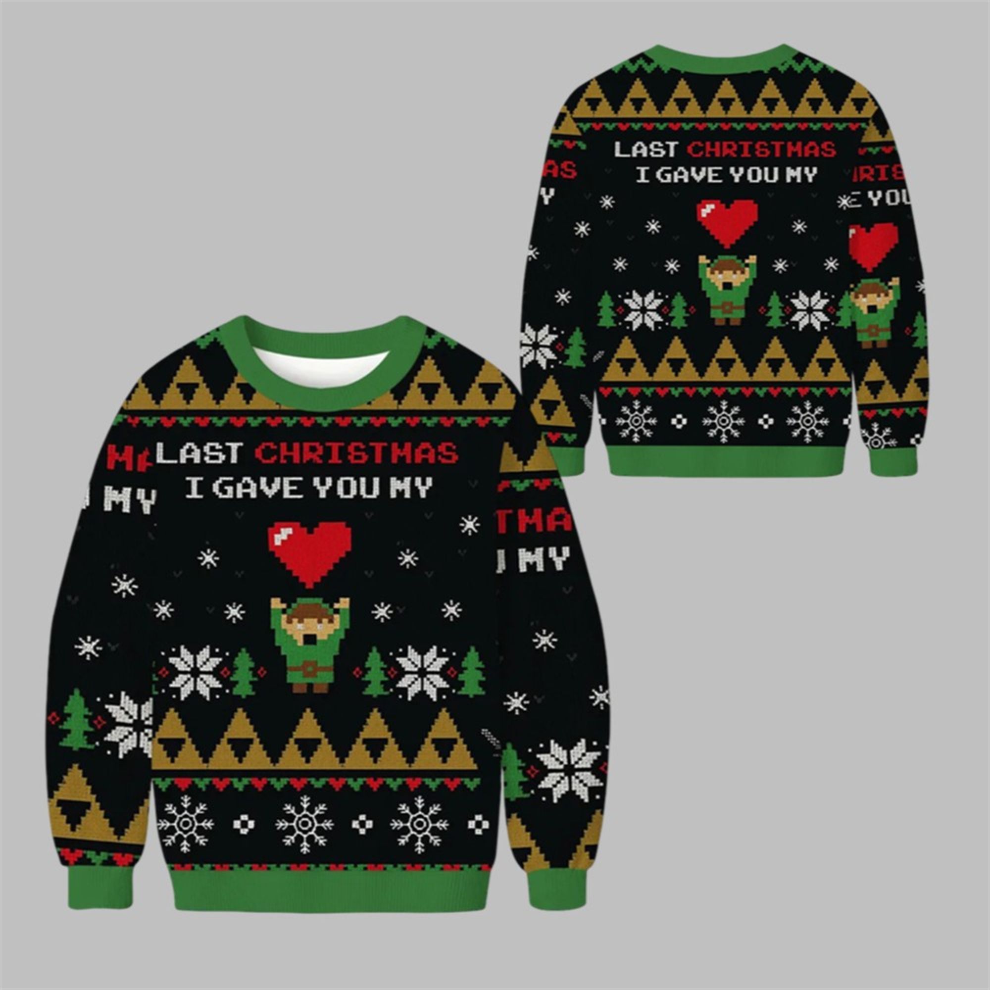 2025 Christmas Link To My Heart Zelda Ugly Sweater - Grishko.com