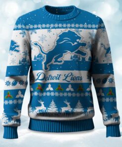 2025 Christmas Lions Festive Reindeer & Tree Ugly Sweater