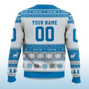 Alternative view of 2025 Christmas Lions Personalized Ugly Sweater