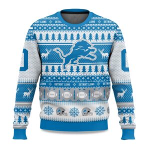 2025 Christmas Lions Personalized Ugly Sweater