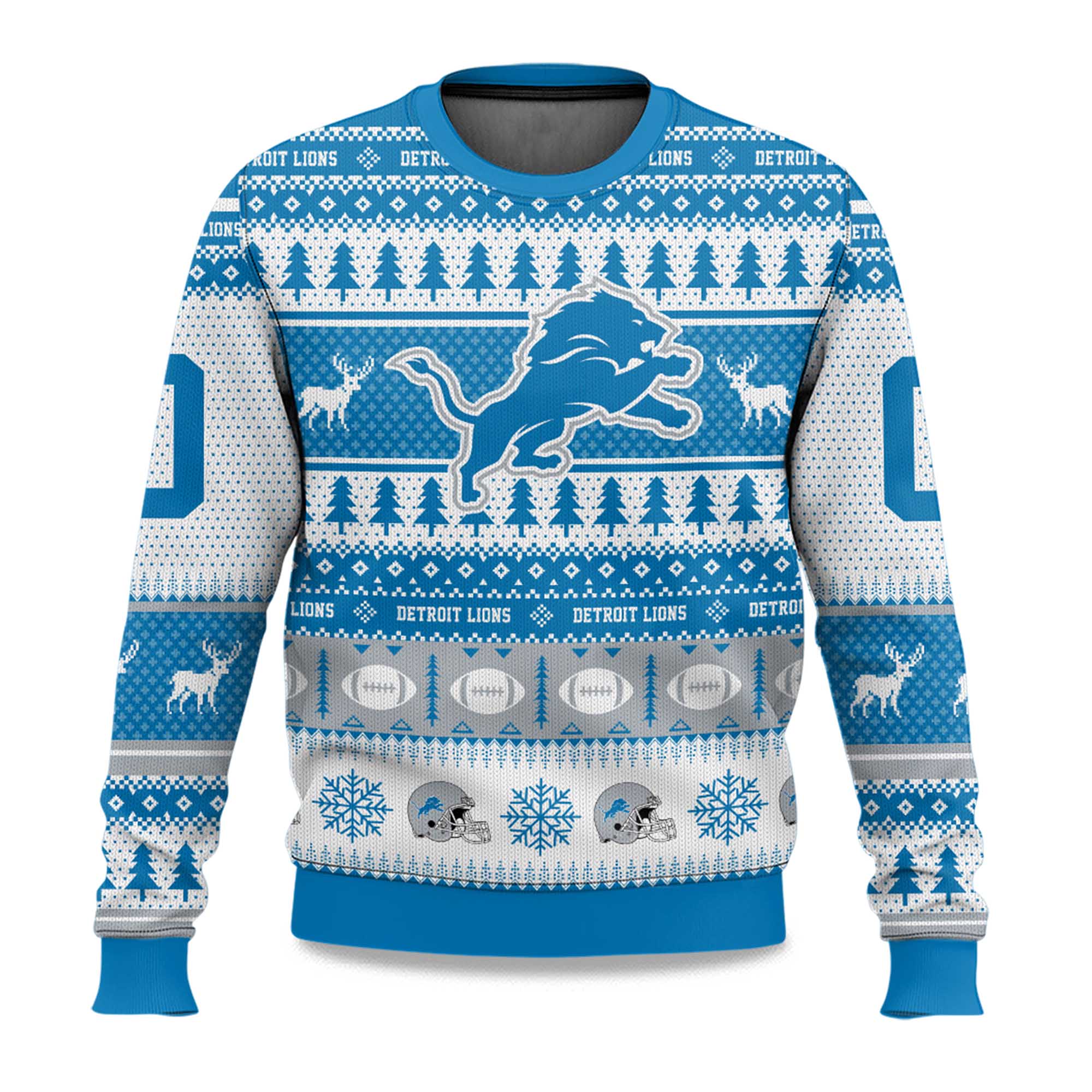 2025 Christmas Lions Personalized Ugly Sweater