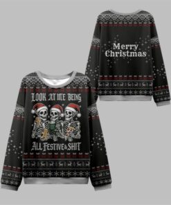 2025 Christmas Look at Me Being Festive Ugly Sweater  