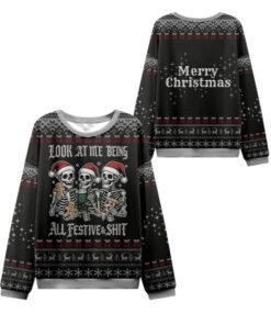 Alternative view of 2025 Christmas Look at Me Being Festive Ugly Sweater  