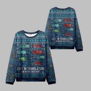 2025 Christmas Lost in Translation Ugly Sweater - Grishko.com