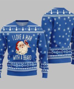 2025 Christmas Love Man With Beard Ugly Sweater  