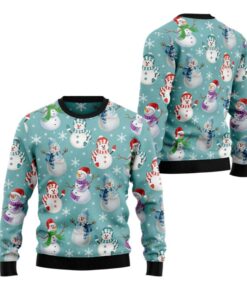 Alternative view of 2025 Christmas Love Snowman Ugly Christmas Sweater  