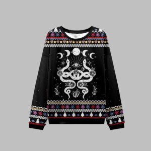Alternative view of 2025 Christmas Lunar Serpent Alchemy Ugly Christmas Sweater - Grishko.com