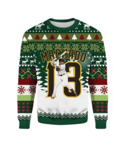 Alternative view of 2025 Christmas Machado Padres Ugly Sweater  