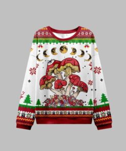 Alternative view of 2025 Christmas Magic Mushroom Ugly Christmas Sweater  
