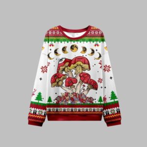 Alternative view of 2025 Christmas Magic Mushroom Ugly Christmas Sweater - Grishko.com