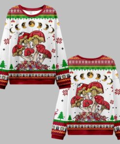 2025 Christmas Magic Mushroom Ugly Christmas Sweater  