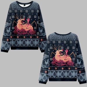 2025 Christmas Man is The Warmest Place to Hide Ugly Christmas Sweater - Grishko.com