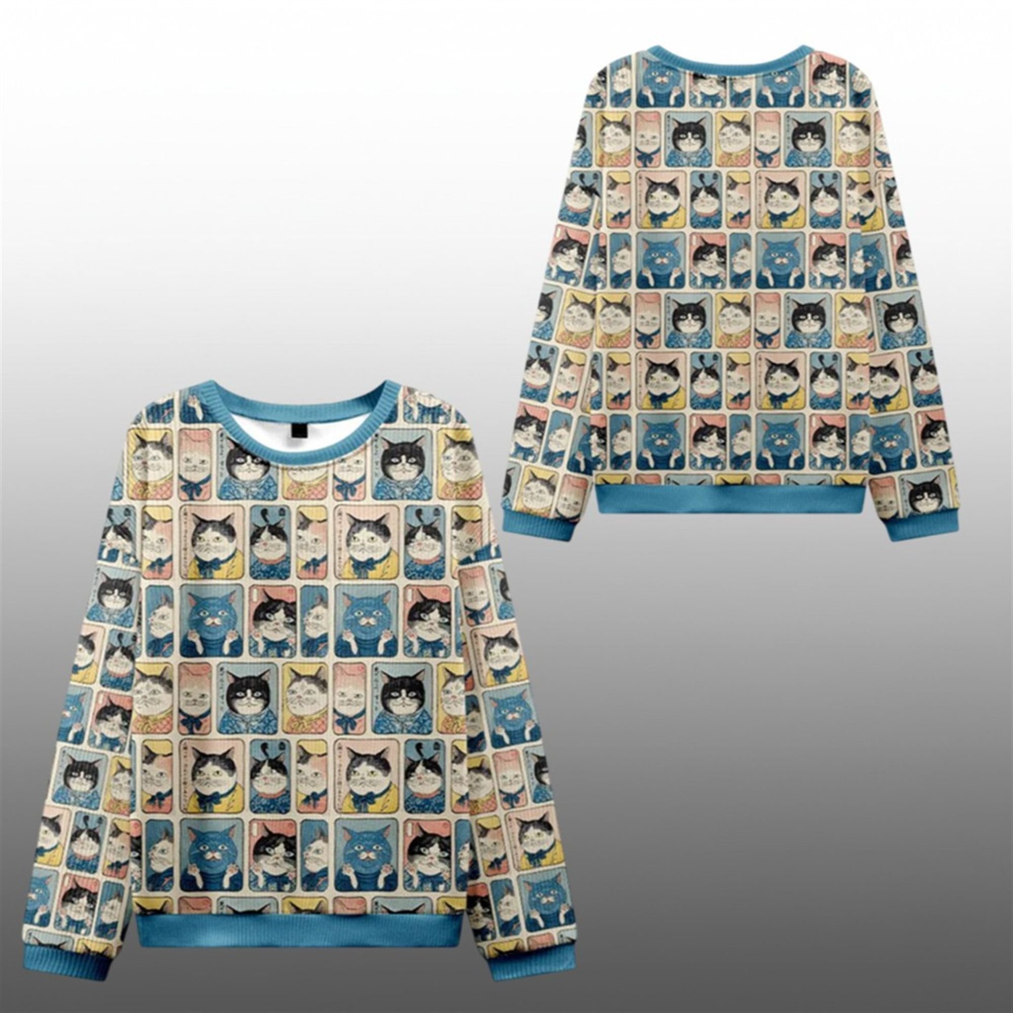 2025 Christmas Many Cats Are Watching You Ugly Sweater - Grishko.com