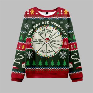 2025 Christmas May Ask Yourself Ugly Sweater - Grishko.com
